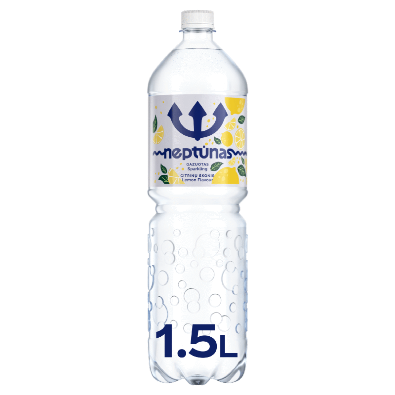 Gazuotas vanduo NEPTŪNAS, citrinų skonio, 1.5 l
