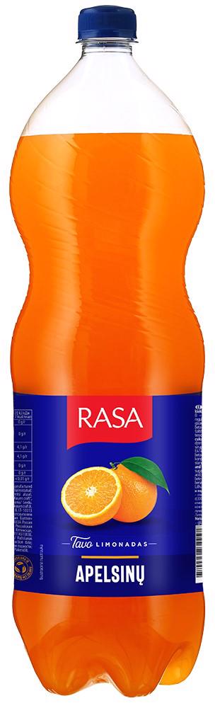 Gazuotas apelsinų skonio gėrimas RASA FRUT, 2 l