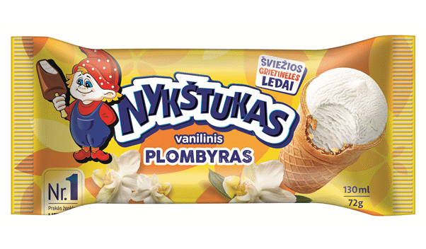 Vanilinis plombyras NYKŠTUKAS vafliniame puodelyje, 72 g