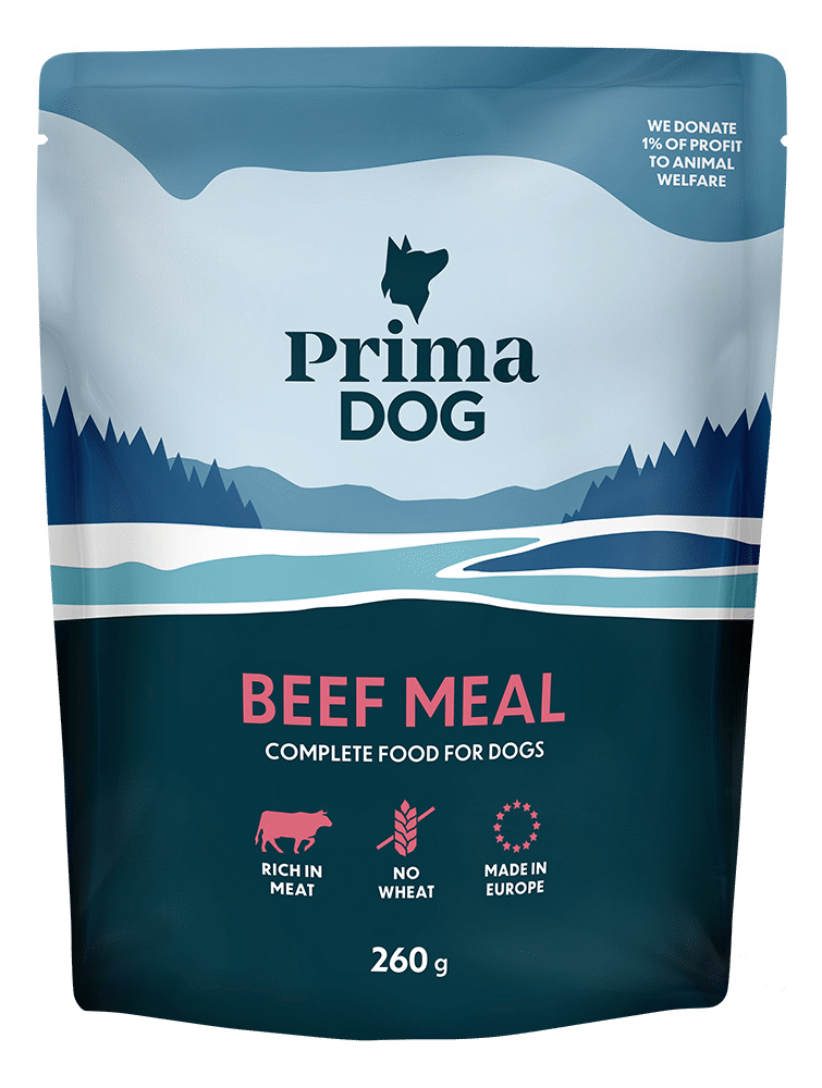 Šunų ėdalas PRIMADOG su jautiena, 260 g