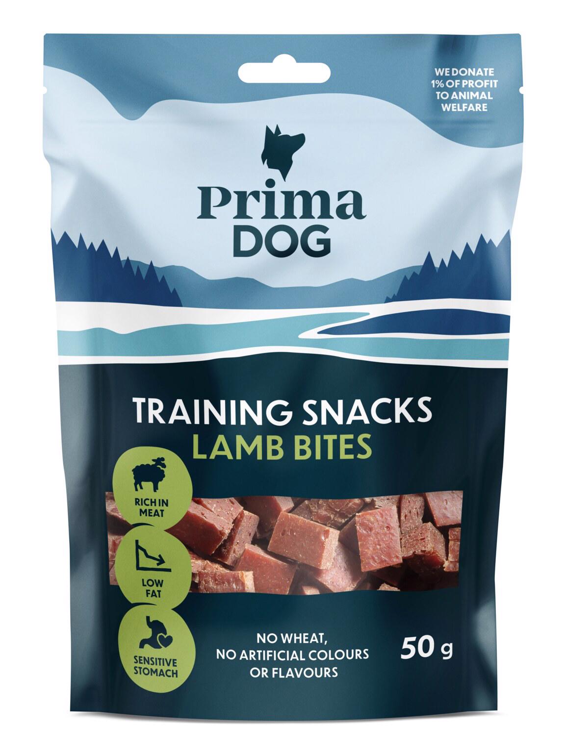 Šunų skanėstas PRIMADOG su ėriena, 50 g