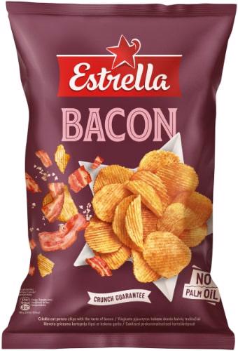 Vingiuotai pjaustyti bulvių traškučiai ESTRELLA, šoninės sk., 130 g