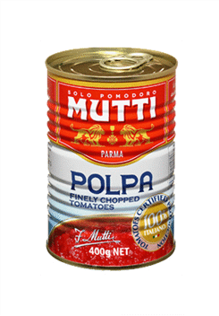 Konserv. smulkinti pomidorai MUTTI FINELY CHOPPED TOMATOES, 400 g