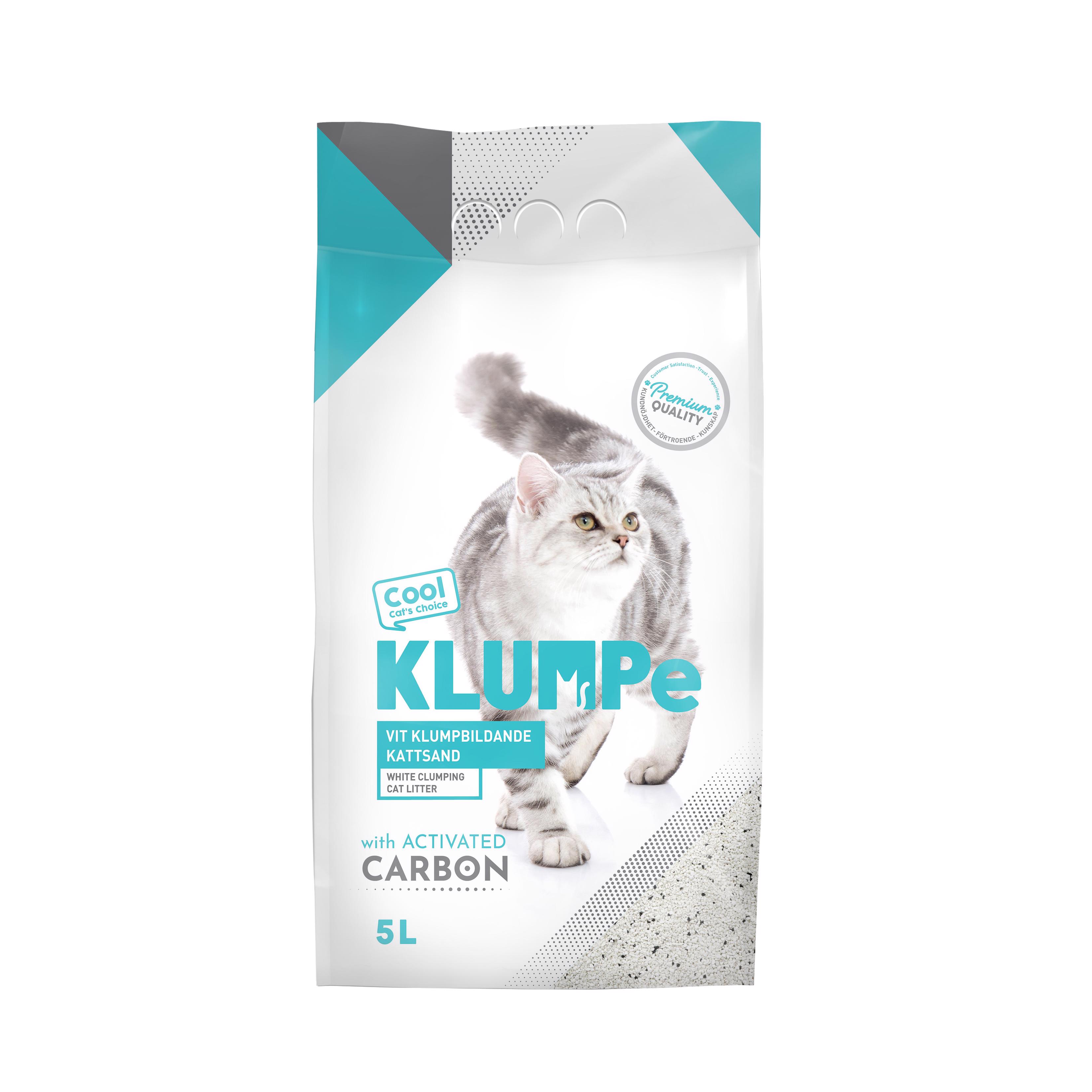 Granuliuotas balto bentonito kačių kraikas KLUMPE, 4.24 kg