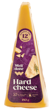Kietasis sūris WELL DONE, brand. 12 mėn., 37 % rieb. s. m., 180 g