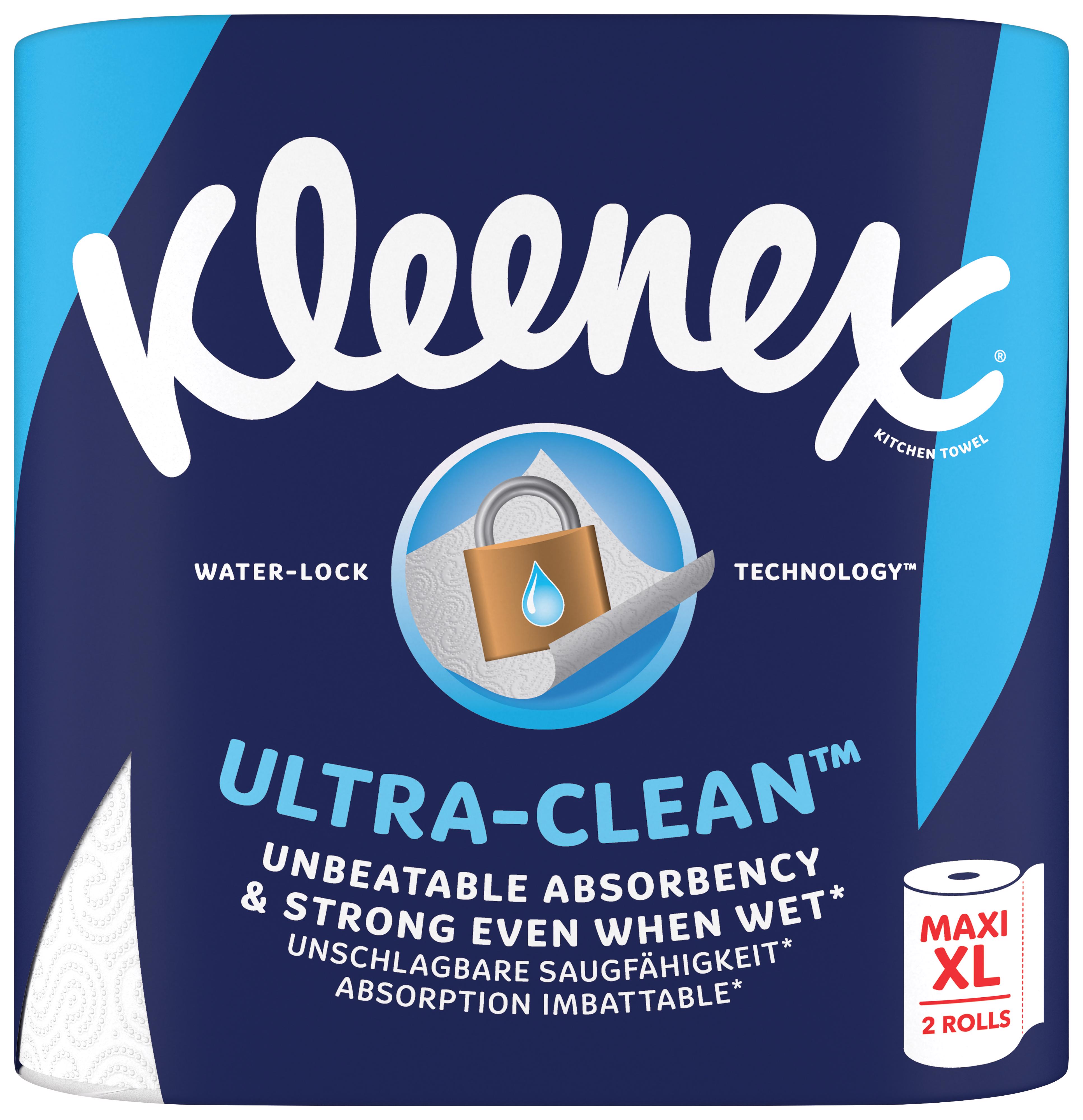 Popieriniai rankšluosčiai KLEENEX ULTRA-CLEAN, 2 sluoksnių, 2 vnt.