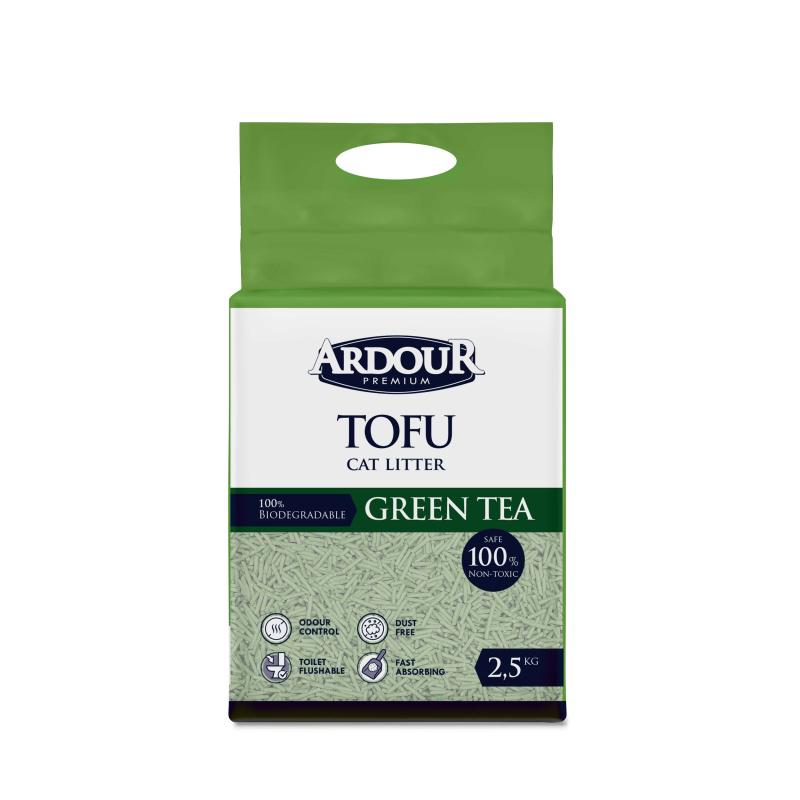 Tofu kačių kraik ARDOUR Green tea 2,5kg