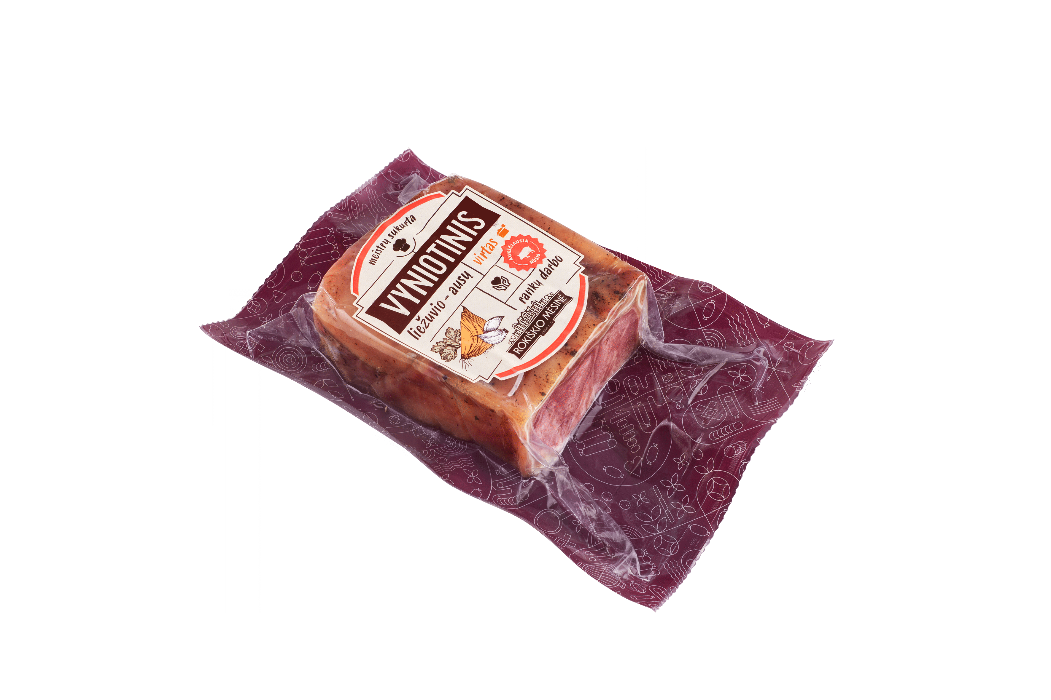 Kiaulių liežuvių ir ausų vyniotinis, a. r., 350 g