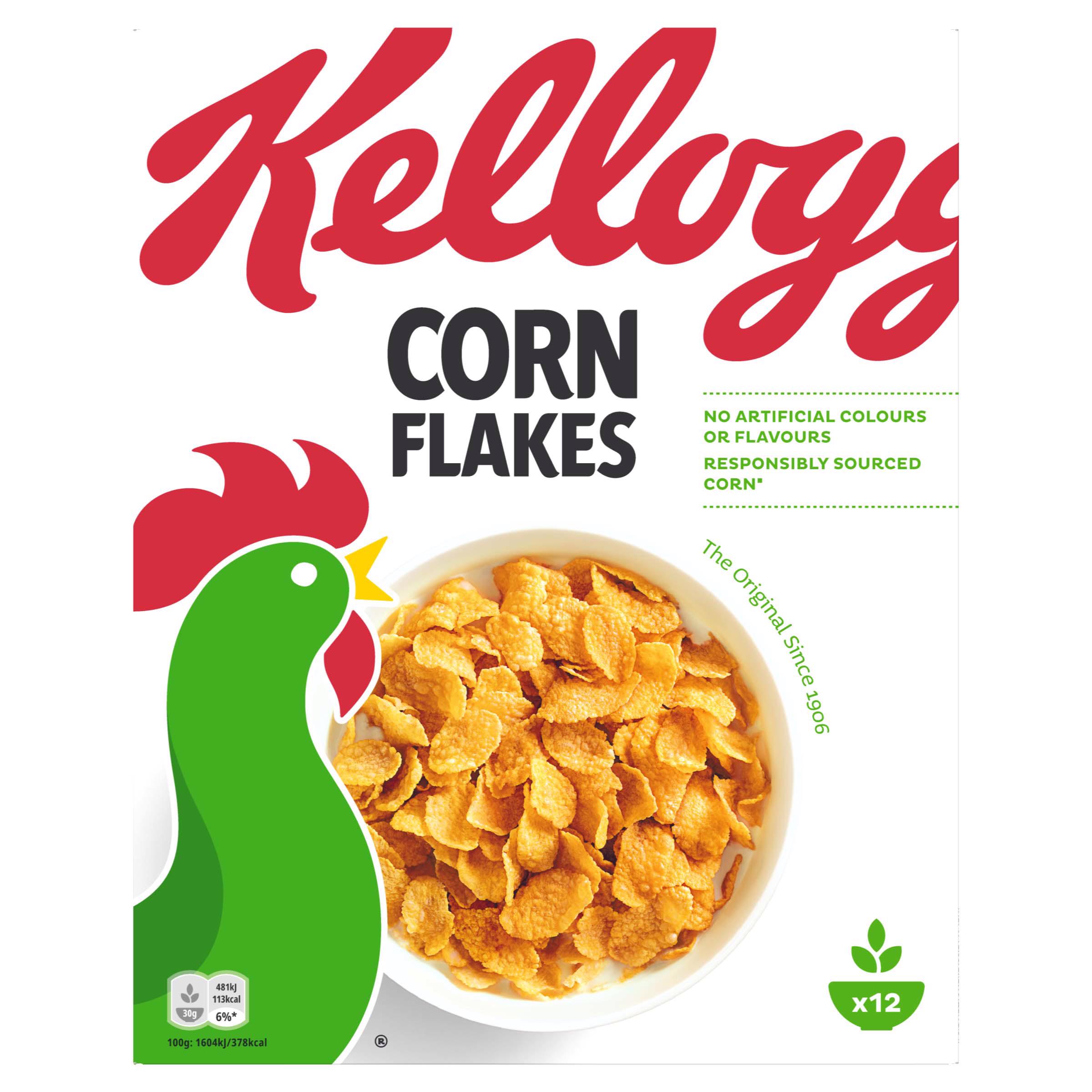 Pusryčių dribsniai CORN FLAKES KELLOGG'S, 375 g