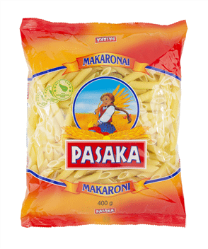 Makaronai PASAKA (vamzdeliai), 400 g