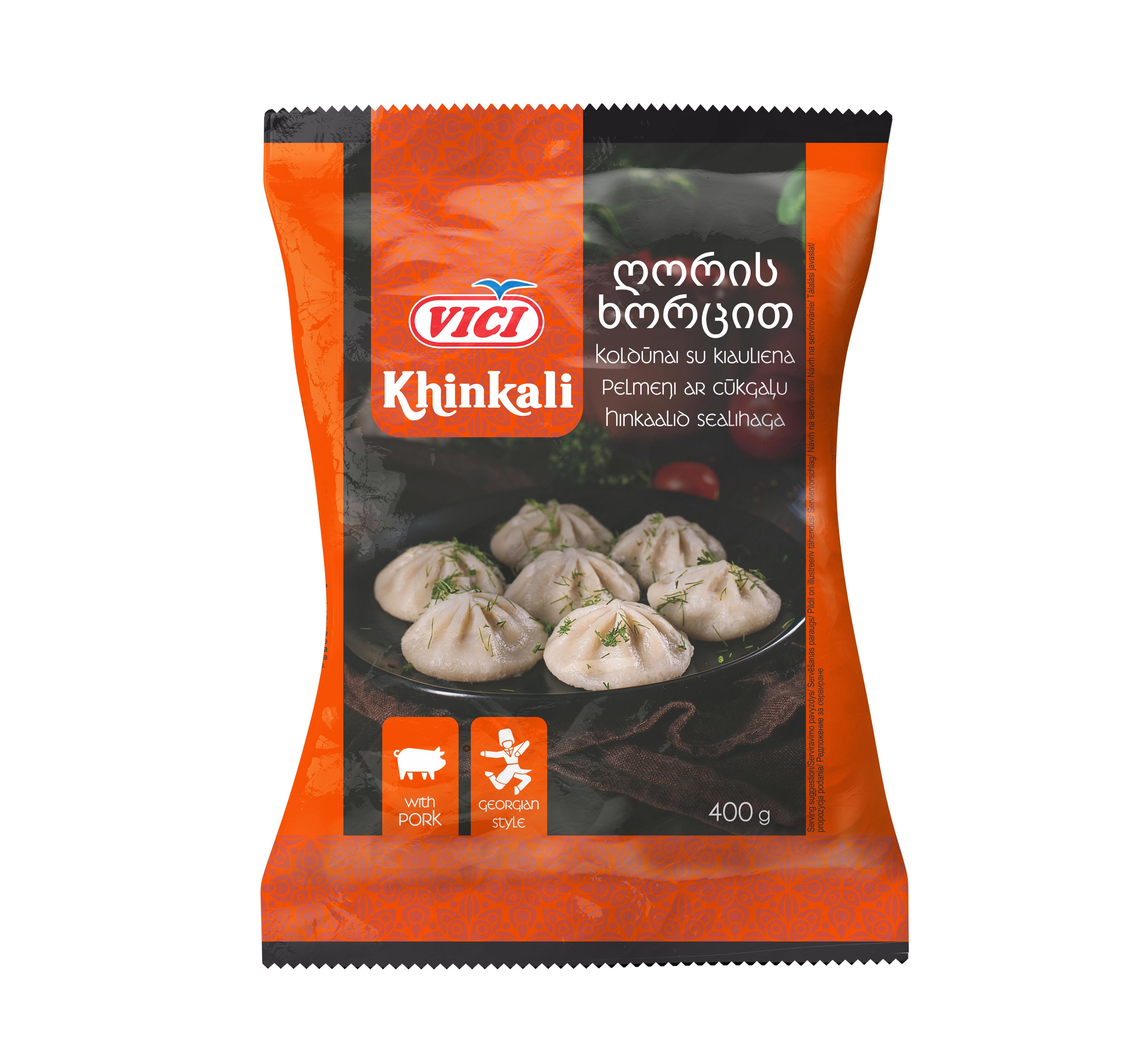 Šaldyti koldūnai VIČI KHINKALI su kiauliena, 400 g