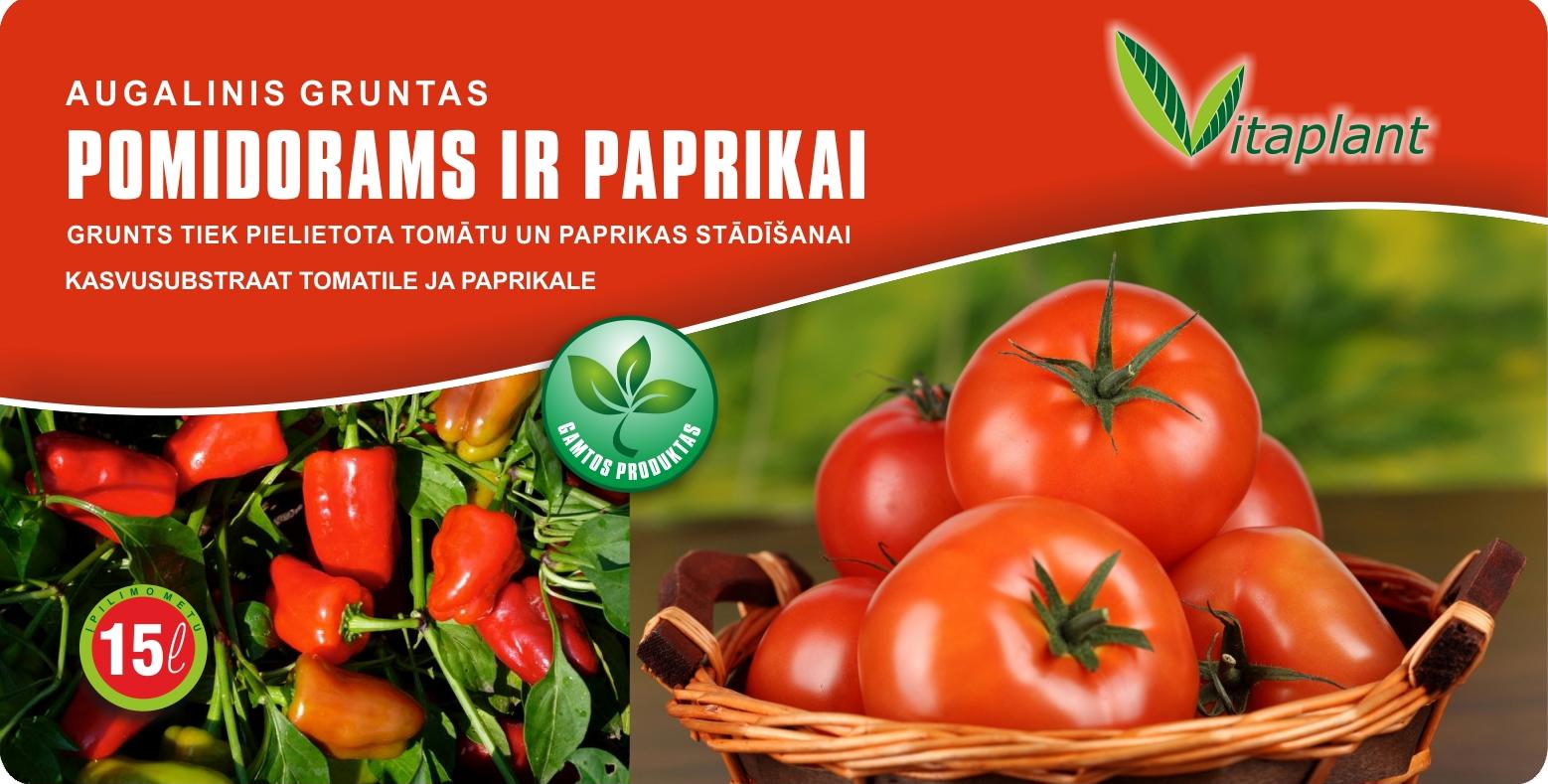 Augalų gruntas pomidorams ir paprikai, 15 l