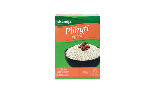 Plikyti ryžiai SKANĖJA (4 x 125 g), 500 g