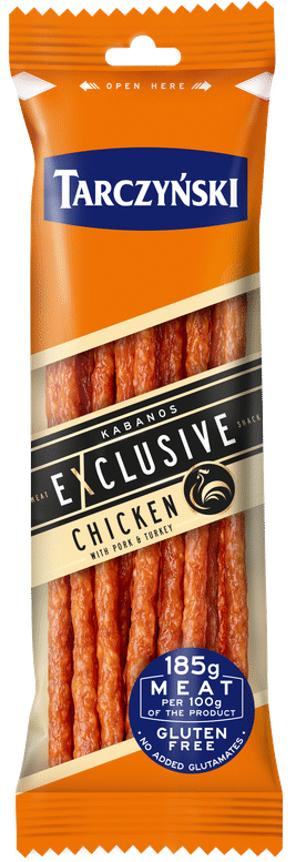 K. rūkytos dešrelės TARCZYNSKI KABANOSI su vištiena, II r., 105 g