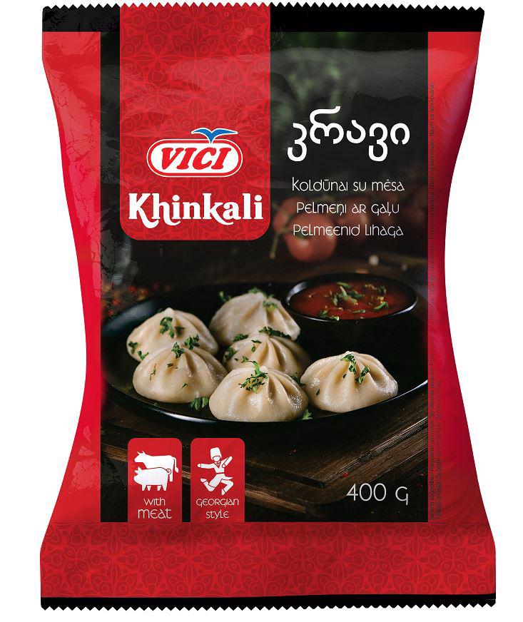Šaldyti koldūnai VIČI KHINKALI su mėsa, 400 g