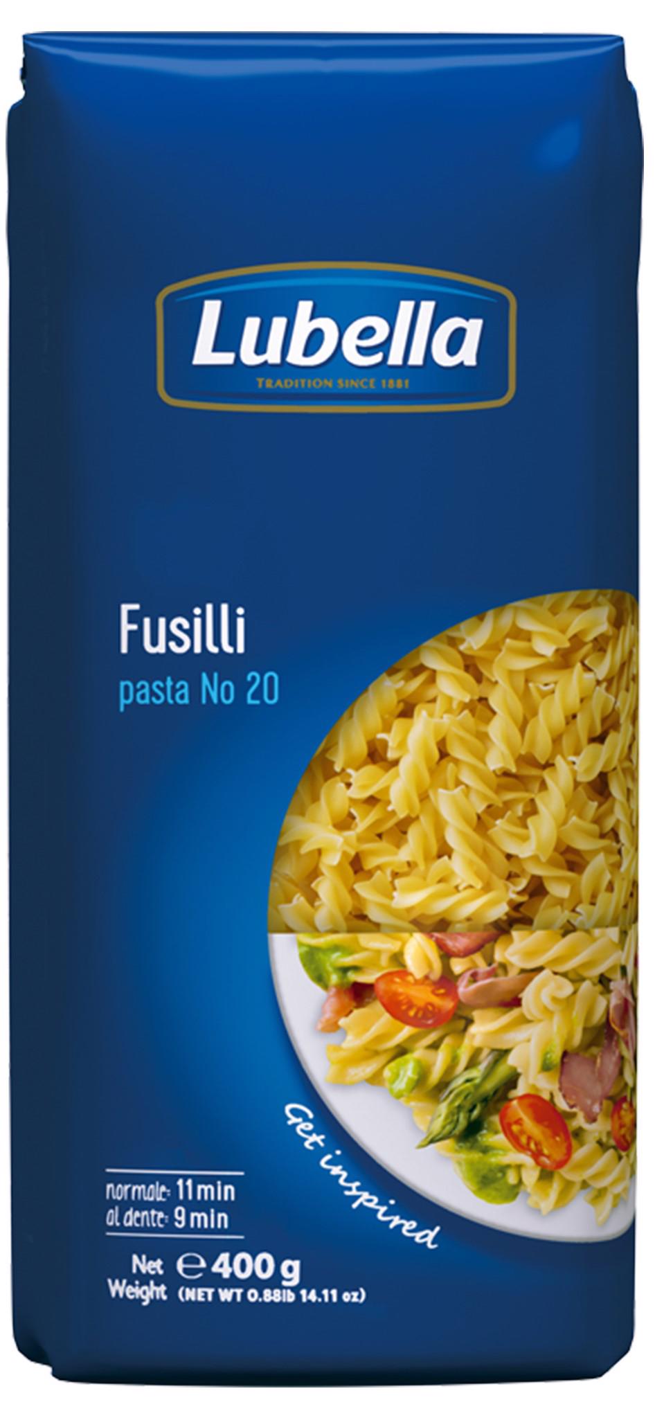 Makaronai LUBELLA FUSILLI Nr. 20 (sraigteliai), 400 g