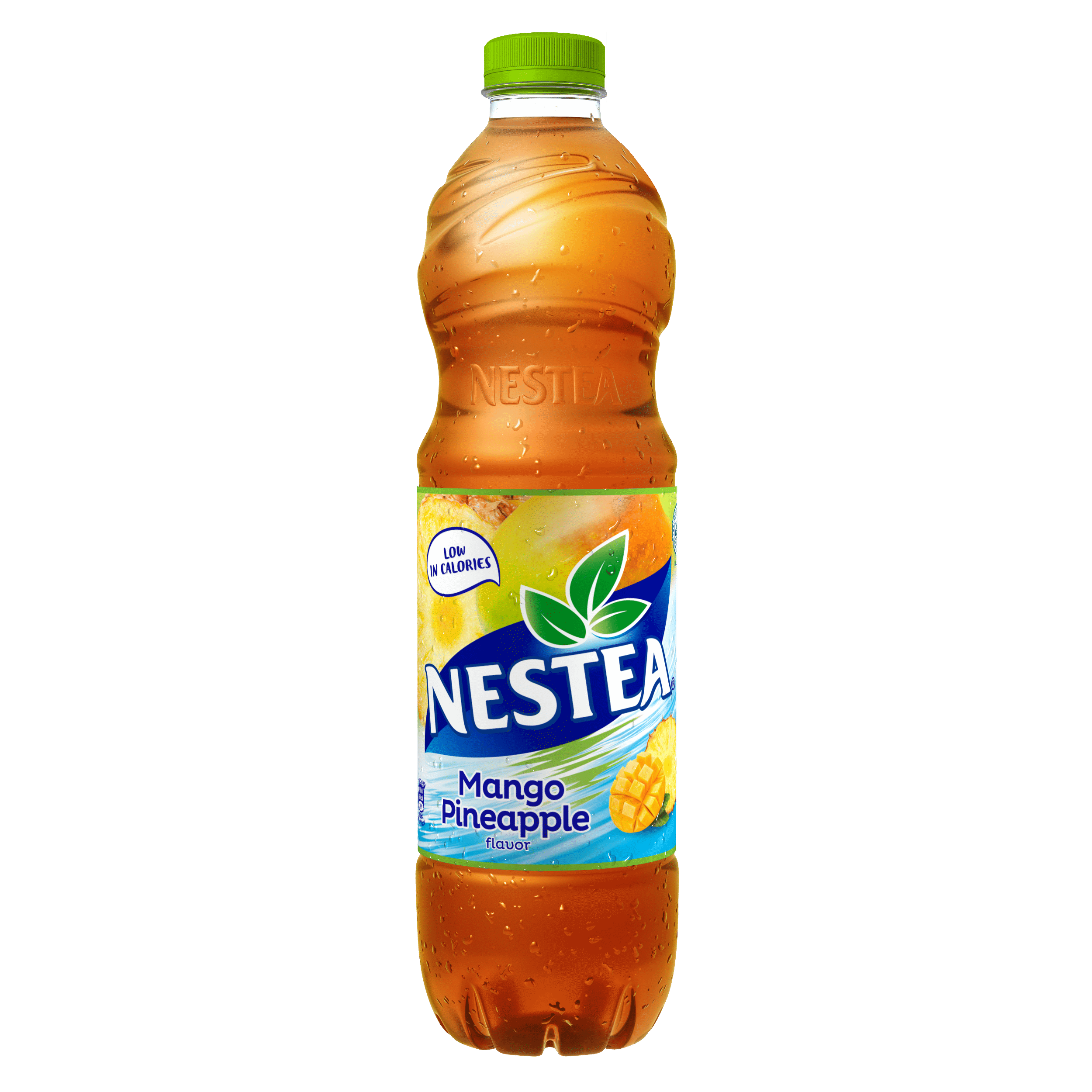 Šalta mangų ir ananasų skonio juodoji arbata NESTEA, 1.5 l