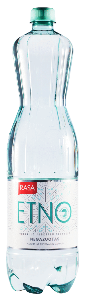 Negazuotas natūralus mineralinis vanduo RASA ETNO, 1.5 l