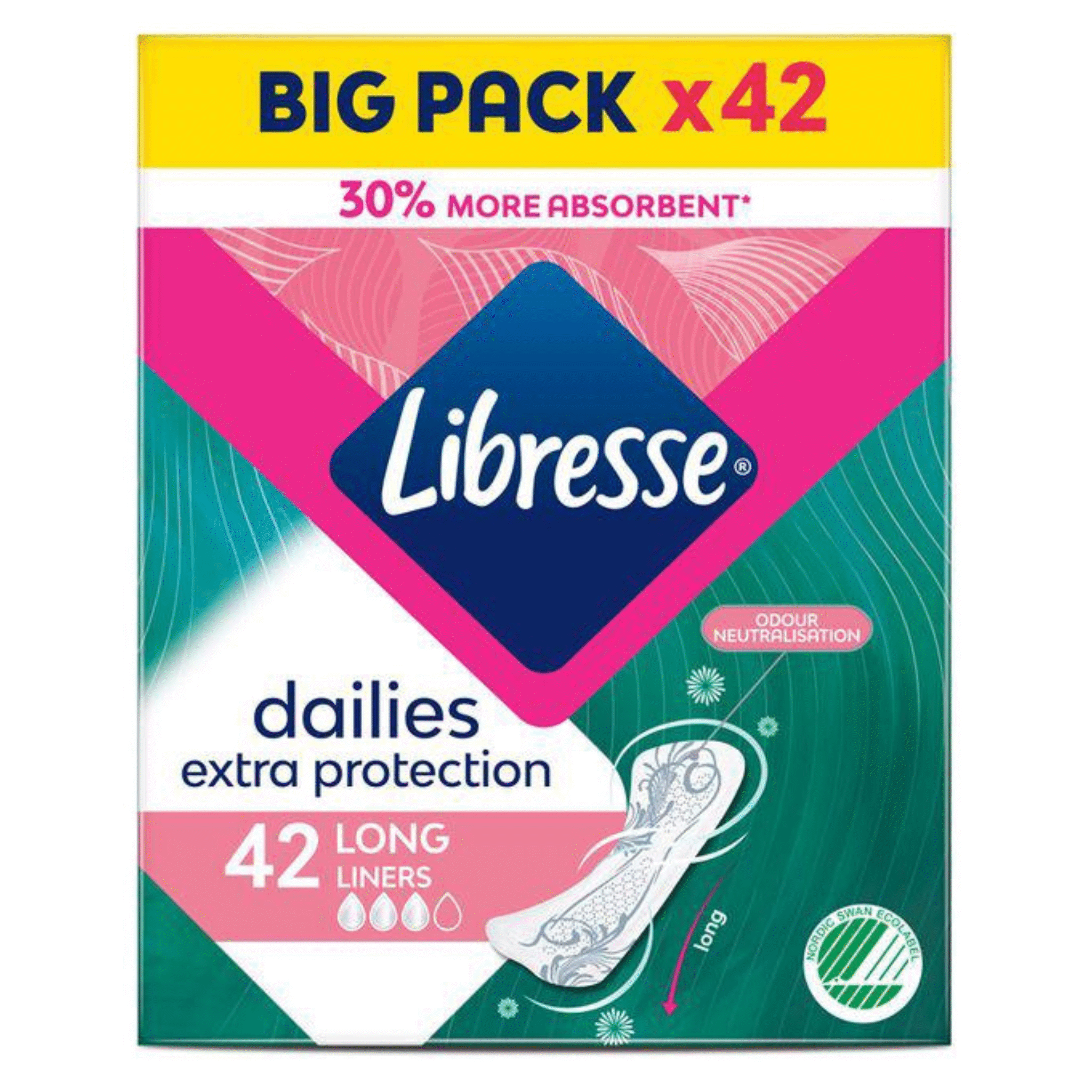 Higieniniai įklotai LIBRESSE LONG EXTRA, 42 vnt.