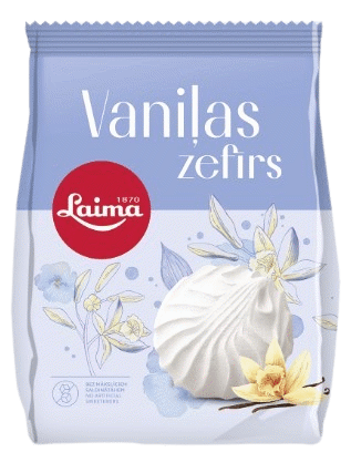 Zefyrai LAIMA, vanilės skonio, 200 g