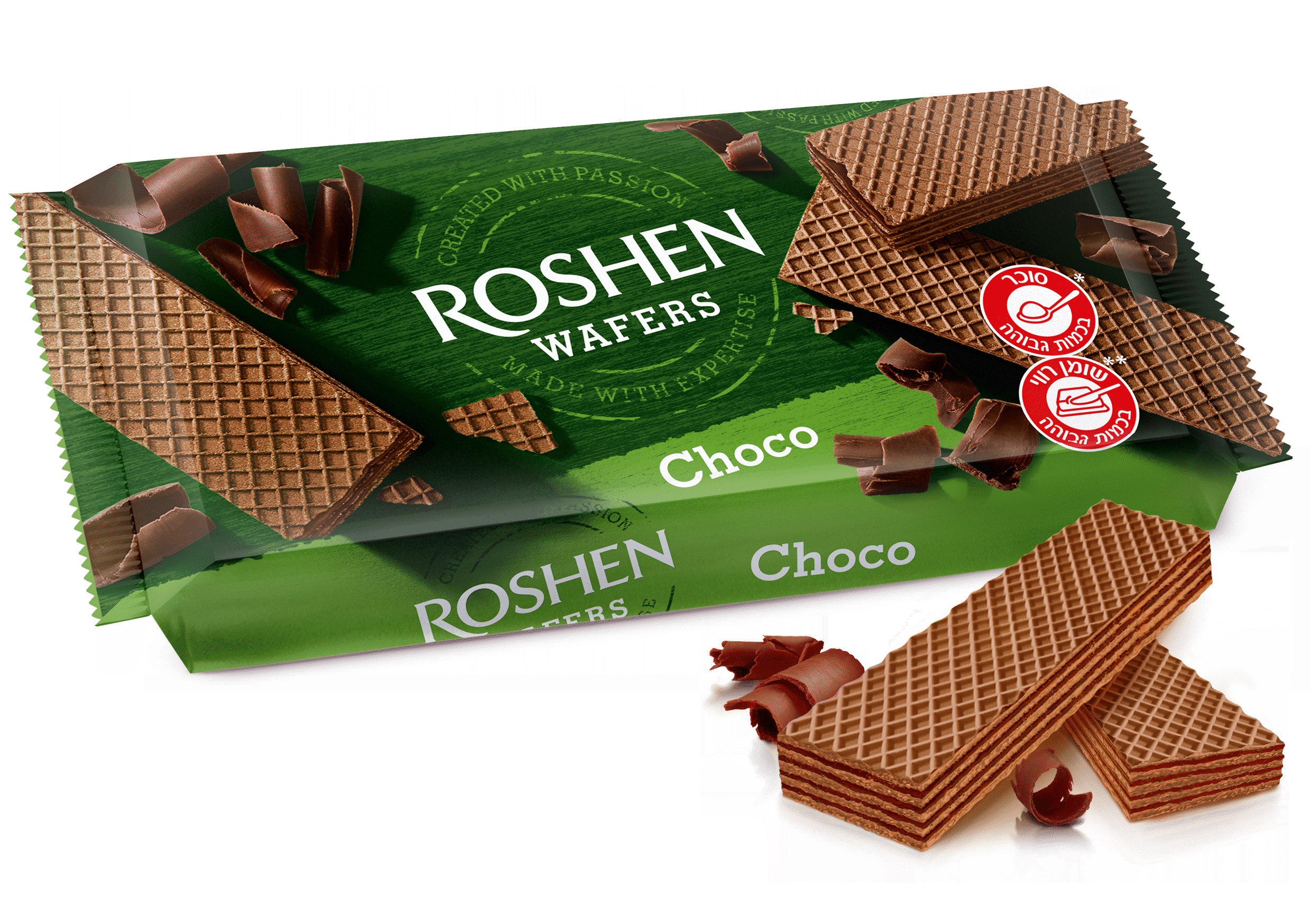 Vafliai ROSHEN su kakavos skonio įdaru, 216 g