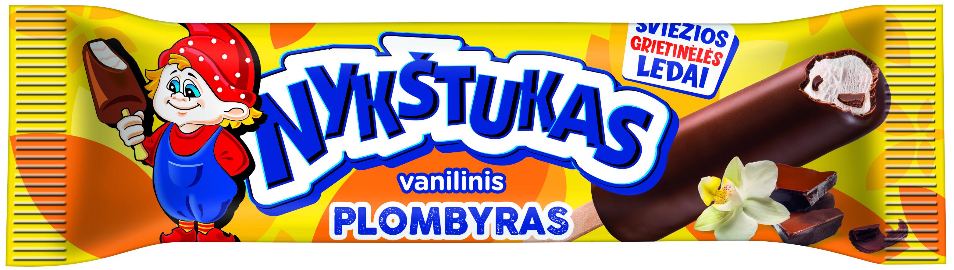 Glaistytas vanilinis plombyras NYKŠTUKAS, 58 g