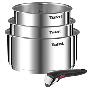 Tefal Ingenio Emotion+, 4 dalių, 16/18/20 cm - Puodų rinkinys + rankena L8964S44