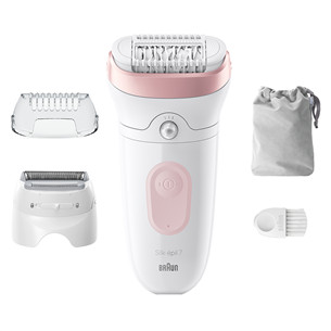 Braun Silk epil 7, white/pink - Epilator