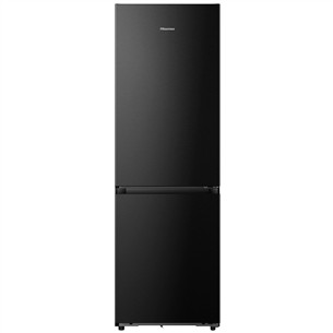 Hisense, NoFrost, 330 L, height 186 cm, black - Refrigerator