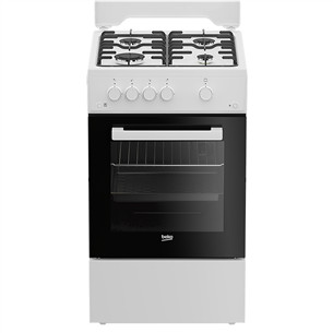 Beko, 60 L, plotis 50 cm, balta - Viryklė FSG52020FW
