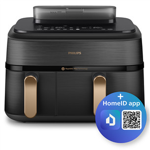 Philips 5000 Series Dual Basket, 2750 W, 9 L, black - Airfryer