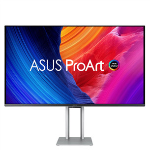 Asus ProArt OLED, 32'', 240 Hz, OLED, silver - Monitor