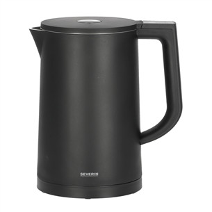 Severin, reguliuojama temperatūra, 1.7 L, 2200 W, juodas - Virdulys WK3483