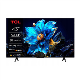 TCL P79K, 43'', 4K UHD, QLED, black - TV