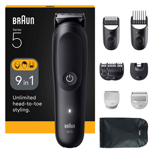 Braun Series 5, 9-in-1, black - Grooming kit