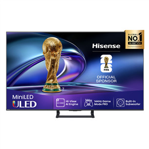 Hisense E8Q, 75'', 4K UHD, ULED, Mini LED, black - TV