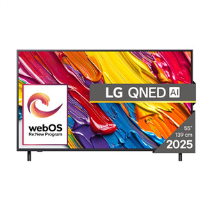 LG QNED82 AI, 55'', 4K UHD, QNED, black - TV