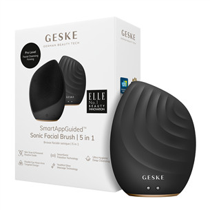 Geske Sonic Facial Brush | 5 in 1, grey - Facial skincare device