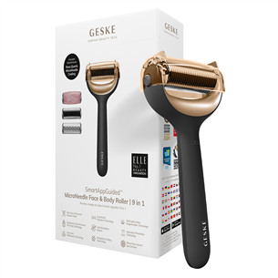 Geske MicroNeedle Face & Body Roller | 9 in 1, grey - Facial skincare device