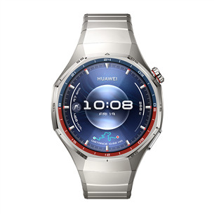 Huawei Watch GT6 Pro, 46 mm, titano, titano dirželis, nerūdijančio plieno spalvos - Išmanusis laikrodis 55020FTT