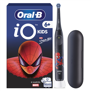 Braun Oral-B iO Kids, Marvel Spiderman, black - Electric Toothbrush + travel case