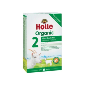 HOLLE ekologiškas tolesnio maitinimo ožkų pieno mišinys kūdikiams Nr. 2, nuo 6 mėn., LT-EKO-001, 400 g