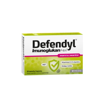 DEFENDYL imunitetui IMUNOGLUKAN P4H, 30 kapsulių