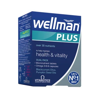 WELLMAN PLUS OMEGA 3-6-9, 56 kapsulės + tabletės