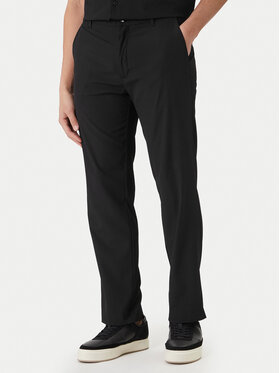 Calvin Klein Medžiaginės kelnės · Juoda · Regular Fit