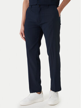 Calvin Klein Medžiaginės kelnės · Tamsiai mėlyna · Regular Fit