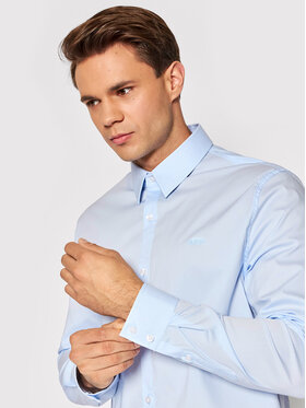 Guess Marškiniai · Žydra · Slim Fit