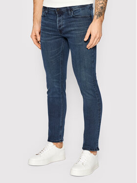 Jack & Jones Džinsai · Tamsiai mėlyna · Slim Fit