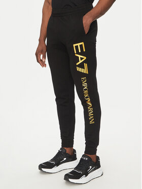 EA7 Emporio Armani Sportinės kelnės · Juoda · Regular Fit