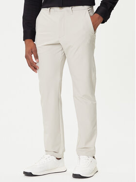 BOSS Medžiaginės kelnės · Smėlio · Slim Fit